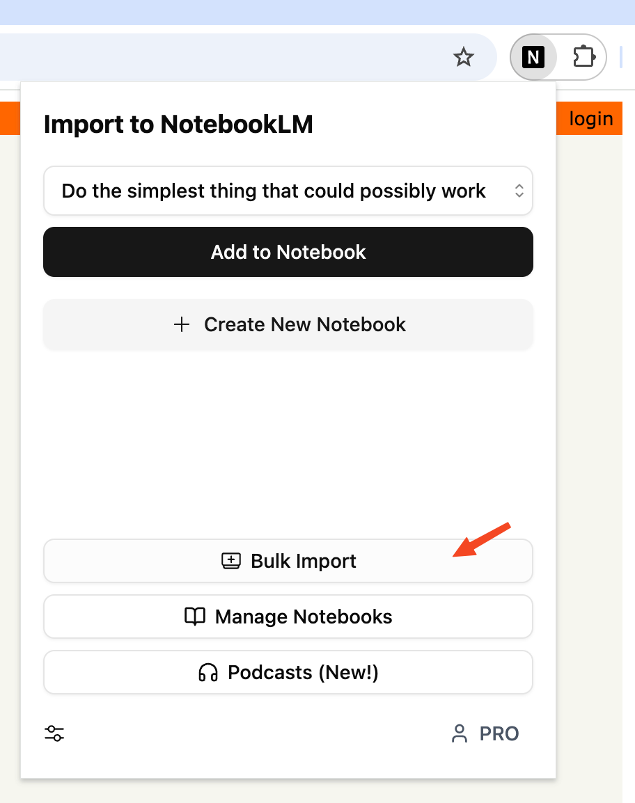 Bulk Import Links