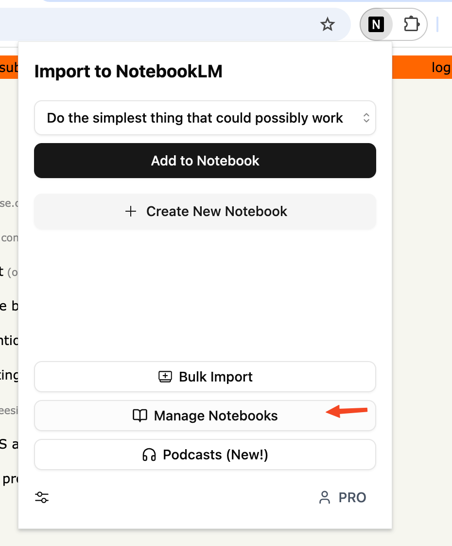 Notebook Management
